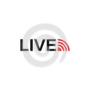 vector set of live streaming icon multimedia logo