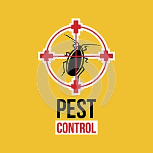 Vector set of logos for pest control company