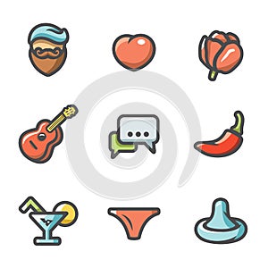 Vector Set of Lovelace Icons.