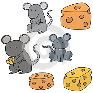 Vector set of mouse