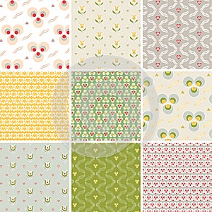 Seamless pattern set
