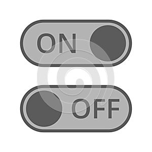 Vector Set Of On And Off Switch Icons