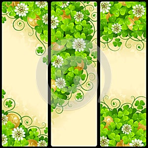 Vector Set of Patrick`s Day Banners