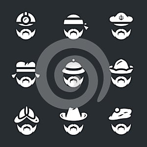 Vector Set of People Icons.