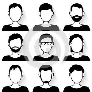 Vector set of people icons