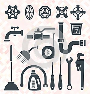 Vector Set: Plumbing Icons and Symbols