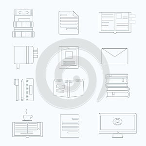 Vector set of productivity icon