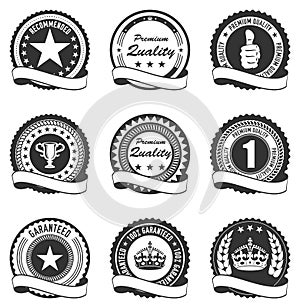 Vector Set of Quality Badges