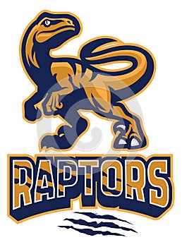 Set of Raptor mascot