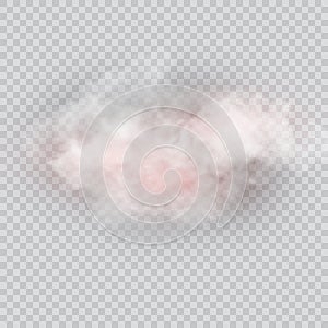 Vector set of realistic isolated cloud on the transparent background.