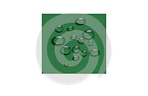 Vector set of realistic water droplets