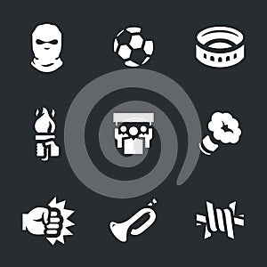 Vector Set of Riotous fan Icons.