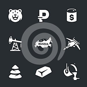 Vector Set of Russia Icons.