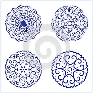 Vector Set of Abstract Sacred Geometry Symbols. photo