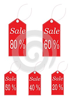 Vector Set of sale labels