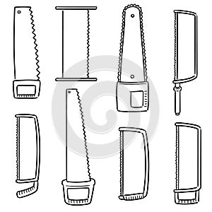 Vector set of saw