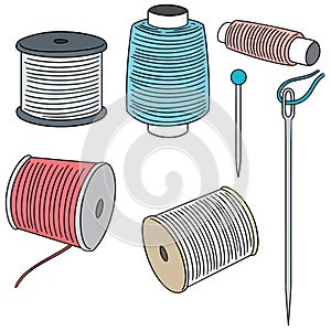 Vector set of sewing accessories