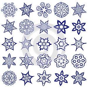 Vector Set of Simple Sacred Geometry Symbols. photo