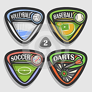 Vector set of sport logos