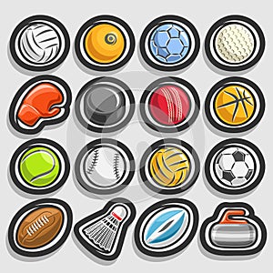 Vector set of Sports Balls