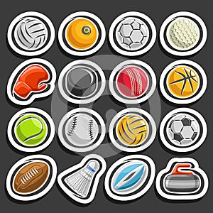 Vector set of Sports Balls