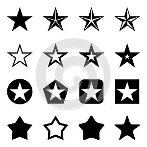 Vector Set of Star Icons