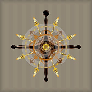 Vector set Steampunk design elements