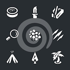 Vector Set of Survival Icons.