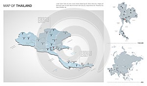 Vector set of Thailand country.