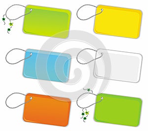 Vector set of trinket tags