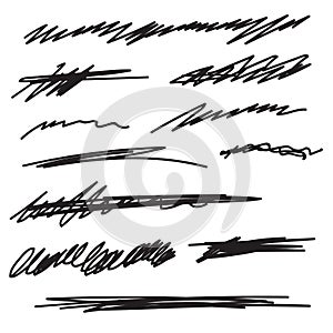 Vector set underline.