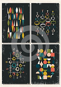 Set of Mid Century Modern Posters