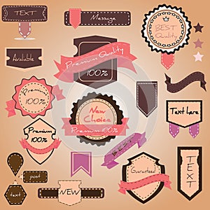 Vector set vintage labels