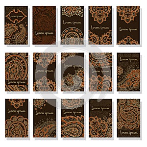 Vector set of  vintage style templates.  Vector templates vintage frames and backgrounds.