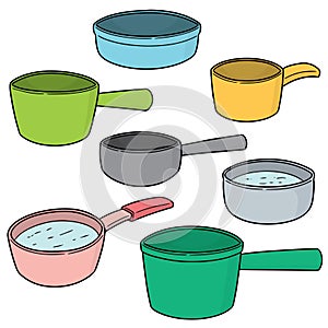 Vector set of water dipper