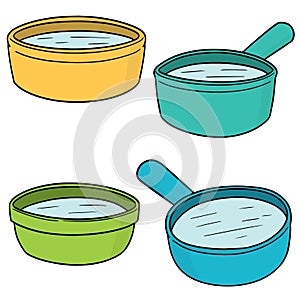 Vector set of water dipper