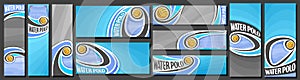 Vector set of Water Polo Banners