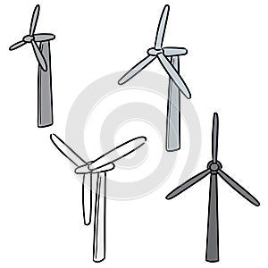 Vector set of wind turbine