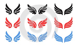 Vector Set Of Wings Icon