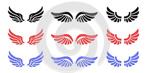 Vector Set Of Wings Icon