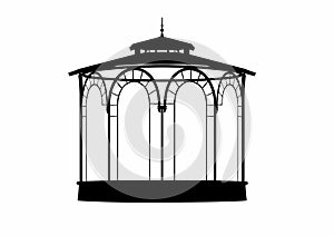 Vector shadow of a bandstand