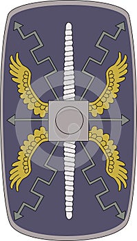 Vector shield of Praetorian guard on white background