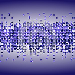 Vector shiny background with purple sequins. Horizontal background with dispersed particles. Vector illustration. Perfect for gree