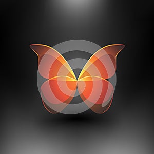 Vector Shiny Butterfly