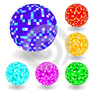 vector Shiny spheres