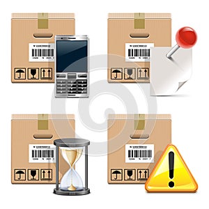 Vector Shipment Icons Set 14