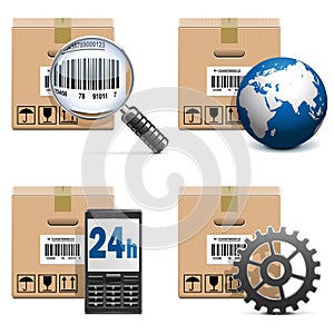 Vector Shipment Icons Set 15