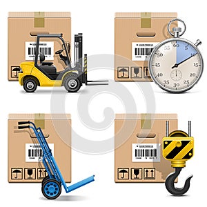 Vector Shipment Icons Set 12 photo