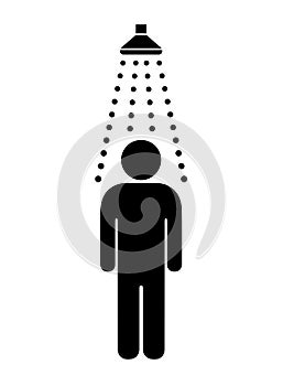 Vector shower web icon