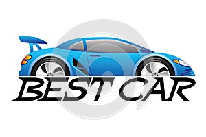 Vector sign. Best car.